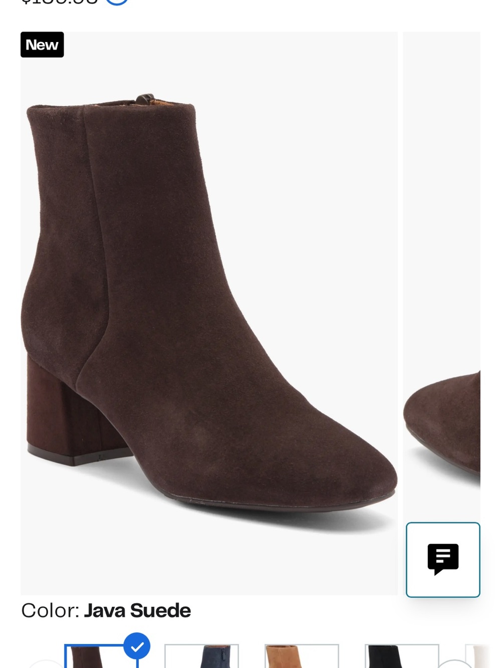 Blondo Etana Block Heel Ankle Boot 8.5